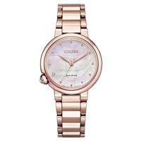 Armbanduhr Citizen Dame Citizen Lady in Vernickelt stahl roségold EM0912-84Y